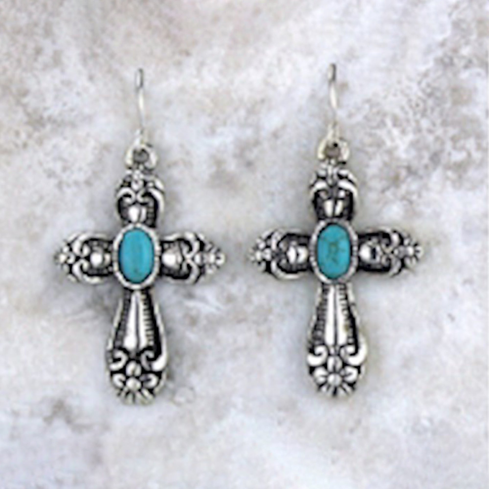 EarringsEden-MerryTurquoise-Stone-CrossSilvertone.jpg