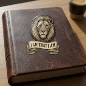 I AM THAT I AM UV Sticker – Classic Lion Edition