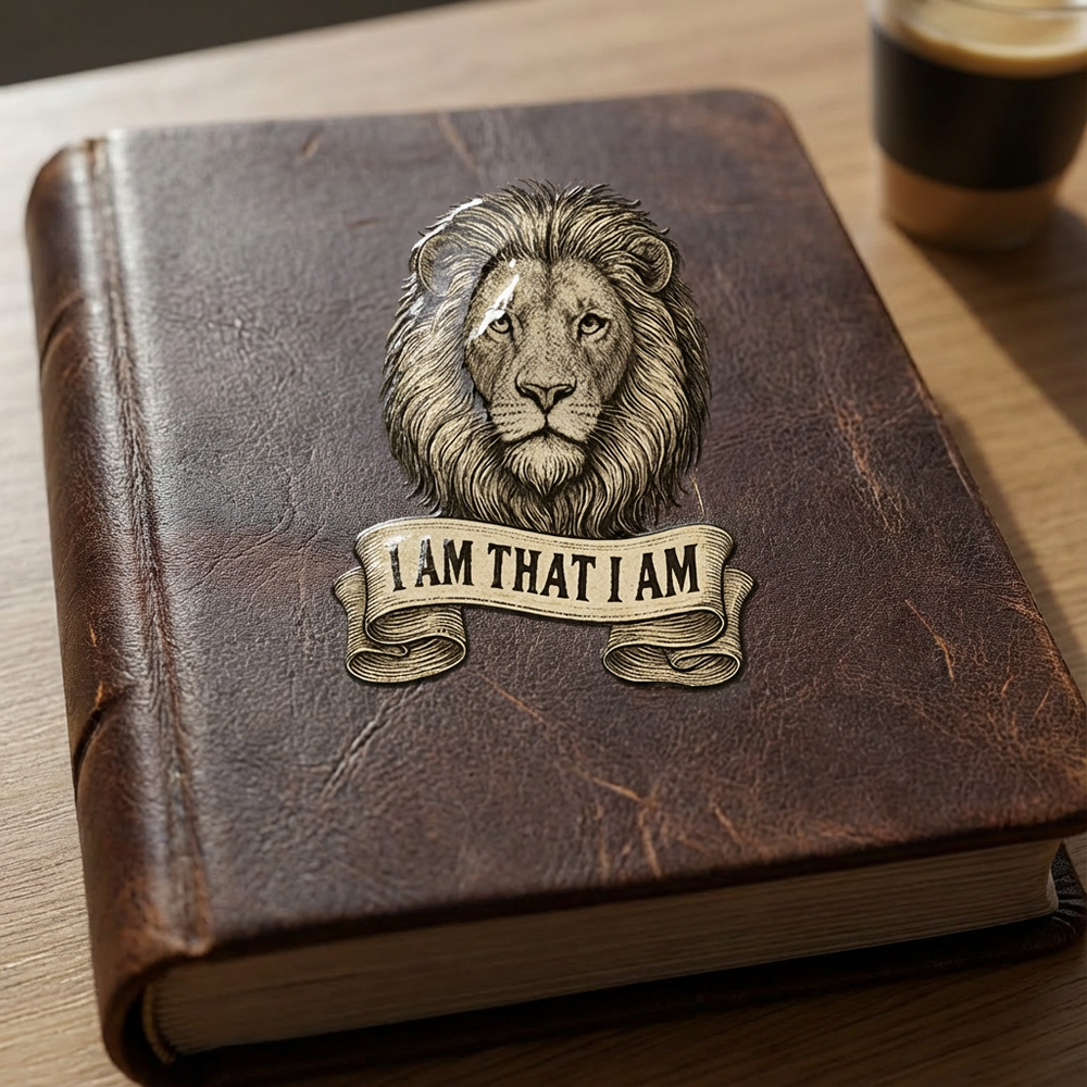 I AM THAT I AM UV Sticker – Classic Lion Edition