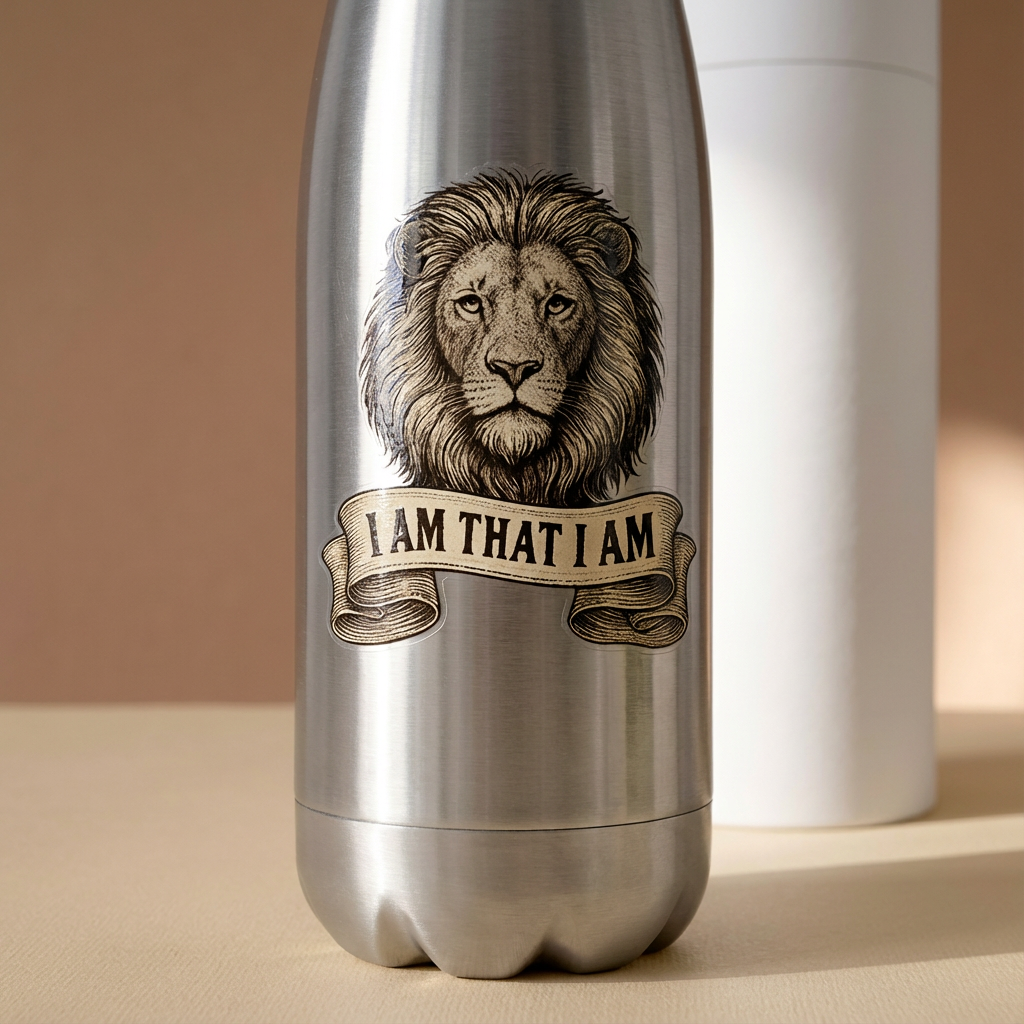 I AM THAT I AM UV Sticker – Classic Lion Edition