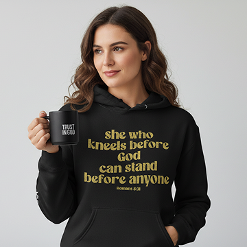 A Girl In Black Hoodie